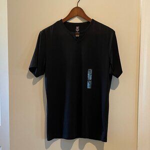 INC Men's Small SS black v-neck shirt - NWT